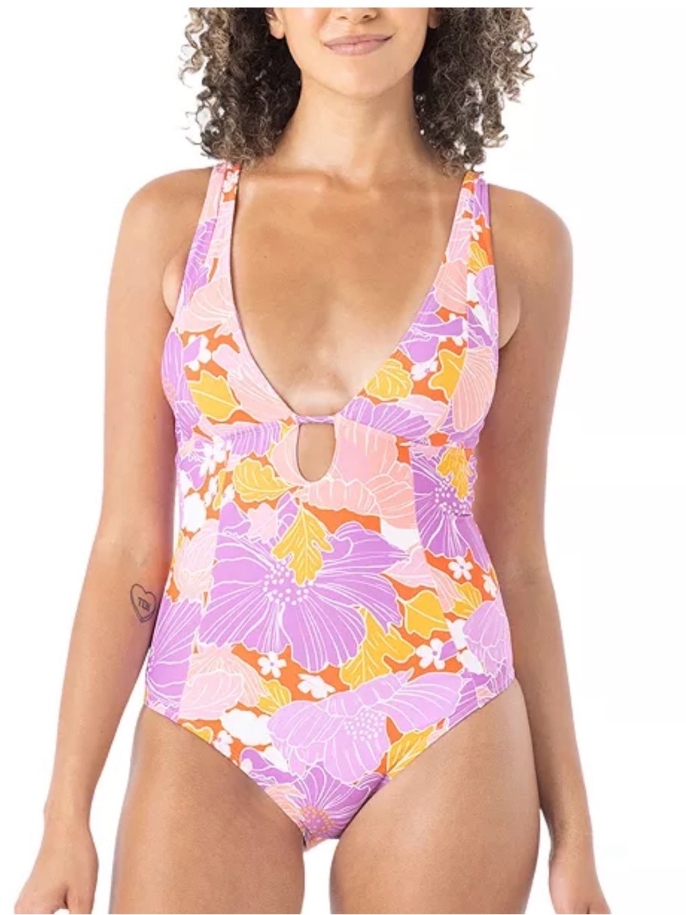 Roxy Juniors Bell Bottom Blooms One-Piece Swimsuit